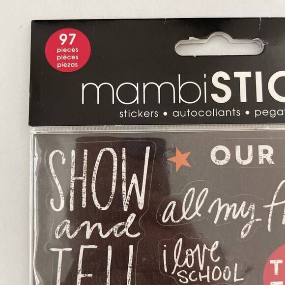 NEW Mambi Sticks Alphabet Letters Scrapbooking Stickers Me My Big Ideas Lot 10 - Picture 10 of 12